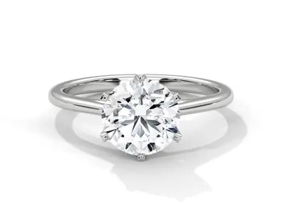 solitaire ring with detail images and 360 render videos 106 3D print model