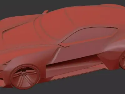 AI-Generated Concept Car - model 5 3D model