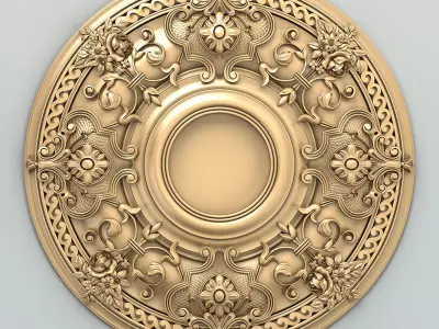 Round rosette 052 3D model