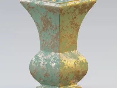 Garden urn planter52 3D model
