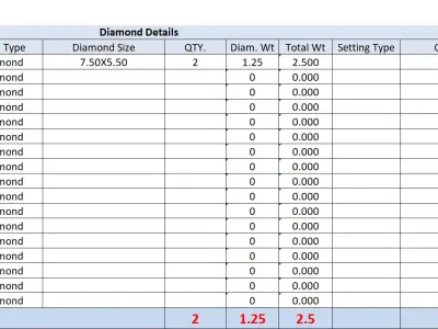 Diamond Earrings  3D print model