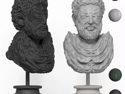 Decor Set Sculpture 23  3D model