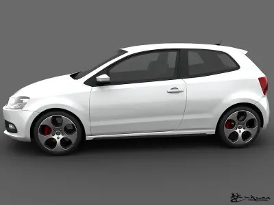 Volkswagen Polo GTI 3doors 2011 3D model