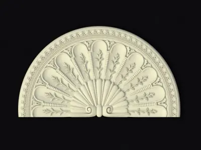 Central decor ornament for furniture 3D model 858