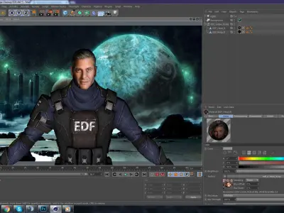 George Clooney EDF Free 3D model