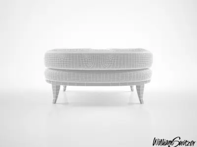 William Switzer The Juliane Ottoman 3D model