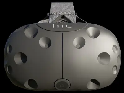 HTC VR Headset Low-poly 3D model