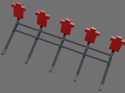 Football Tackling Dummy 1A Low-poly 3D model