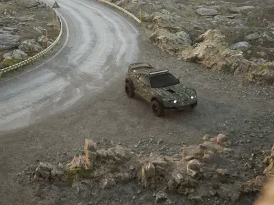 Toyota Supra MK 4 Camo 3D model