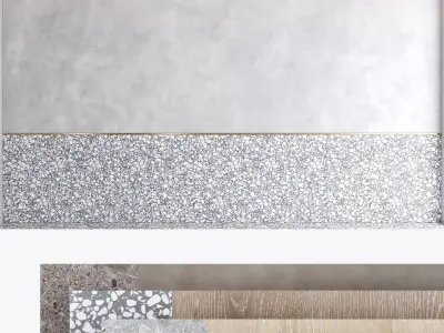 Decorative wall panel set 65 3D model