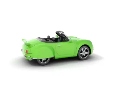 Lime Convertible Model Pack Low-poly 3D model