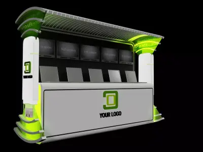  Booth Exhibition Stand a444b 3D model