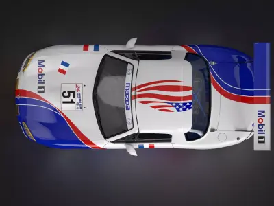 MX-5 NBFL Miata 1998 LeMans Livery Low-poly 3D model