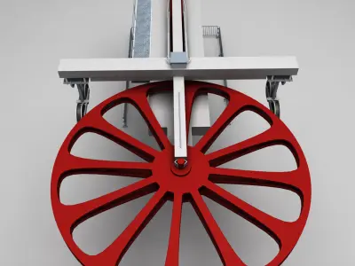 Ski lift mountain winter pack 3D model