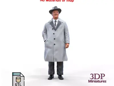 Enzo Ferrari Italian race car driver 3D print model