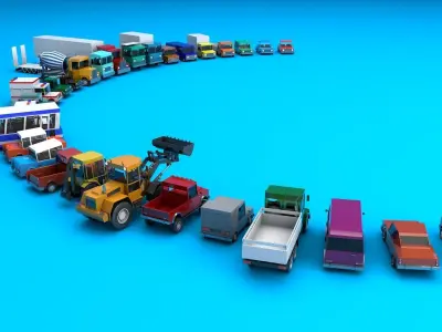 City Vehicles 3D model