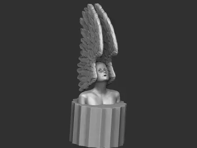 Table top - Angel Wing bust Free 3D print model