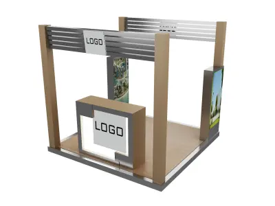 Booth Exhibition Stand a422b 3D model