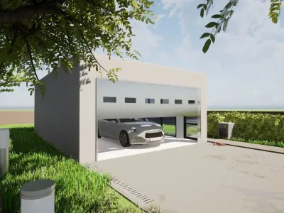 Simple Garage Free 3D model
