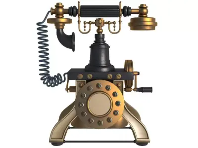 Rotary Phones Collection 3D model