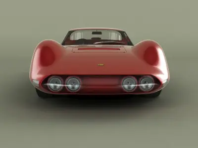 Ferrari 206 P Dino Pininfarina Berlinetta Speciale 3D model