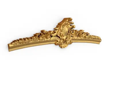 Classic carved decor ornament 378  3D model