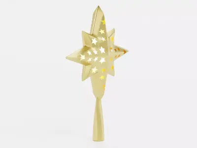 Christmas Star Topper Low-poly 3D model