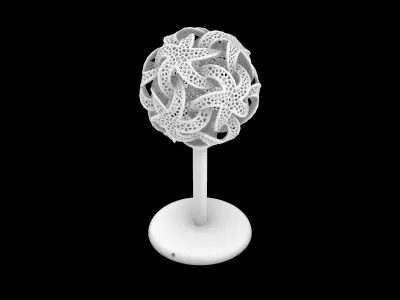 Voronoi Stars Lamp 3D print model