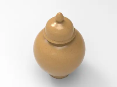 Cina Jar Low-poly 3D model