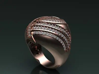 diamond ring 3D print model