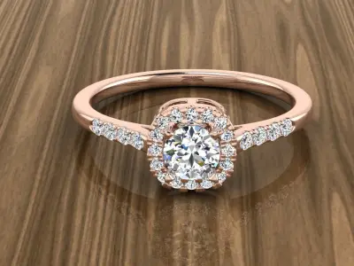 Diamond Jewelry Ring 3D print model