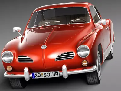 Volkswagen Karmann Ghia Coupe 1955-1974 3D model