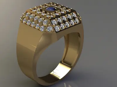 men ring 3D print model