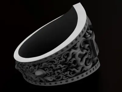 Harley Davidson Ring 3D print model