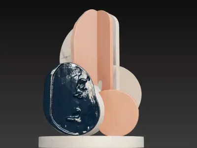 Postmodern Abstract Table Ornament  3D print model