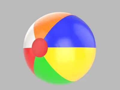 Beach ball 3D model