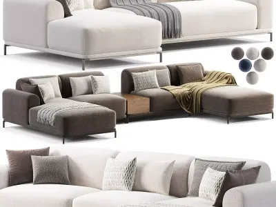 Marlet Corner seater Sofa 3D model