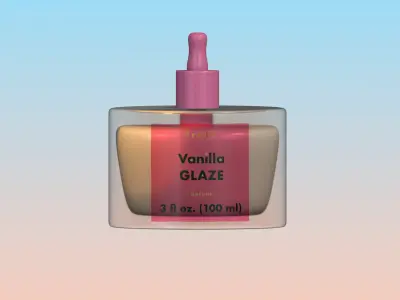 Vanilla Glaze Beauty Serum 3D Model 3D model