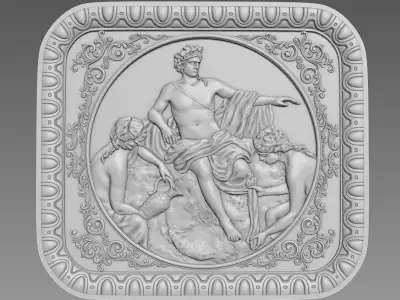 Basrelief 3D model for CNC 3D model purchase