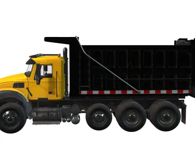 Dump Truck Low-poly 3D model