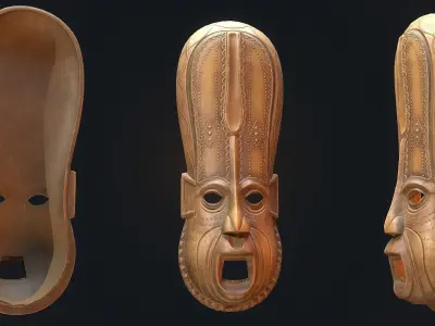 African mask 7 3D model