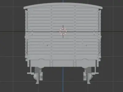 H0 1-87 scale G 02 freight car 3D print model