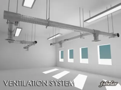 Ventilation system 3D model