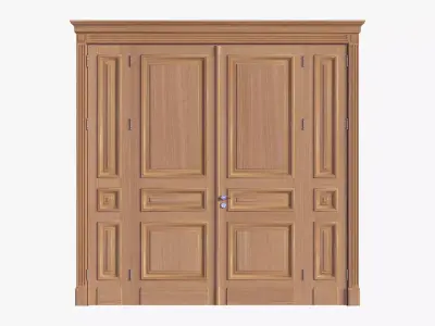 Door classic quad 01 3D model
