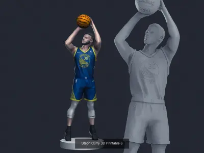 Stephen Curry 3D Printable 3D Model Collection