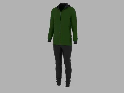 Sport Suit Low-poly 3D model 42