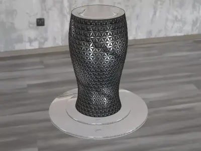 Futuristic Decor Crystal Shape Low-poly 3D model