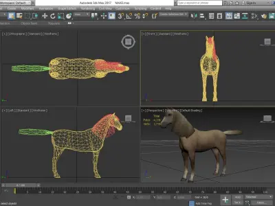 Horse - D14 3D model
