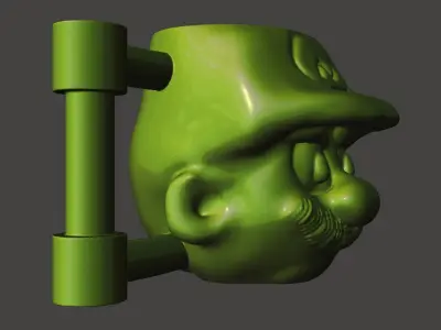 Mario mug 3D print model