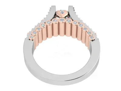 Round Diamond Ring 3597 3D print model